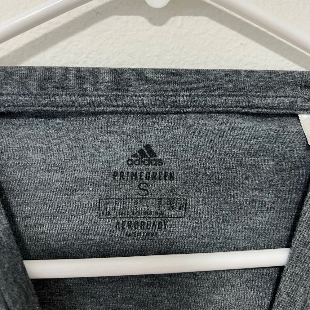 Adidas Women’s Gray PrimeGreen AEROREADY Active Training Tank - Picture 3 of 7